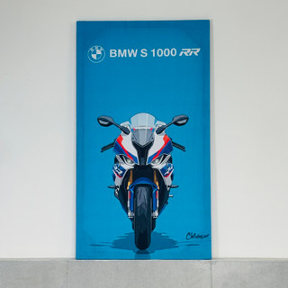 تابلو موتور سنگین طرح بی ام وه 1000 ابعاد 60 در 100 ** BMW M 1000 R
