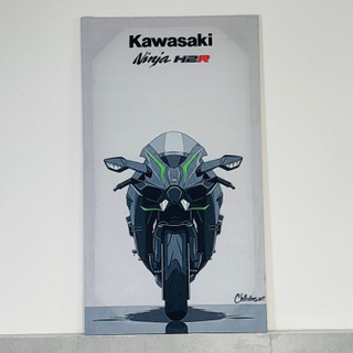 تابلو موتور سنگین طرح کاوازاکی اچ 2 ابعاد 60 در 100**Kawasaki Ninja H2